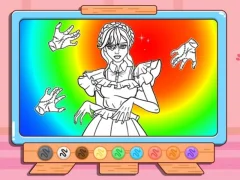 Mäng Coloring Book: Wednesday Addams Dancing Internetis