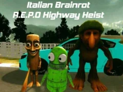 Mäng Italian Brainrot R.E.P.O Highway Heist Internetis