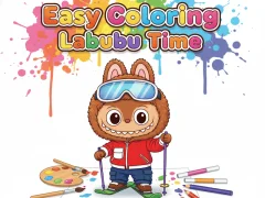 Mäng Easy Coloring Labubu Time Internetis