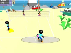 Mäng Stickman Beach Volleyball Internetis