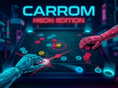 Mäng Carrom Neon Edition Internetis