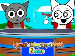 Mäng Sprunki: Talking Gray & Wenda News Internetis