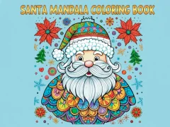 Mäng Santa Mandala Coloring Pages Internetis