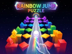 Mäng Rainbow Jump Puzzle Internetis