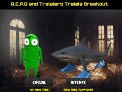 Mäng R.E.P.O and Tralalero Tralala Breakout Internetis