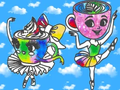 Mäng Coloring Book for kids: Ballerina Cappuccina Internetis