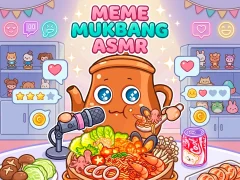 Mäng Meme Mukbang ASMR Game Internetis