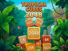 Mäng Tropical Cubes 2048 Internetis