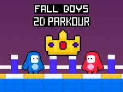 Mäng Fall Boys 2D Parkour Internetis