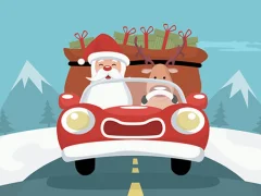 Mäng Santa Giving Presents Jigsaw Internetis