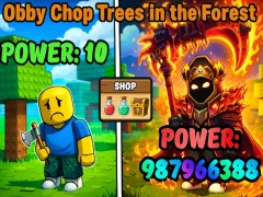 Mäng Obby Chop Trees in the Forest Internetis