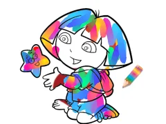 Mäng Jungle Girl: Coloring Pages Internetis
