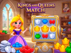Mäng Kings and Queens Match Internetis