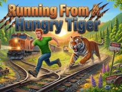Mäng Running From A Hungry Tiger Internetis