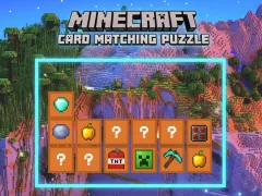 Mäng Minecraft Card Matching Puzzle Internetis