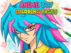 Mäng Anime Boy Coloring Pages Internetis