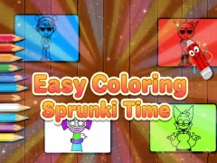 Mäng Easy Coloring Sprunki Time Internetis