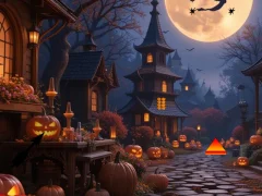Mäng Halloween Spider Web Treasure Escape Internetis