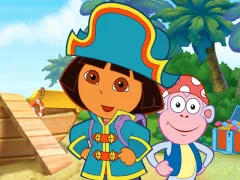 Mäng Dora The explorer Dora's Pirate Boat Treasure Hunt Internetis