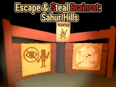 Mäng Escape & Steal Brainrot: Sahur Hills Internetis