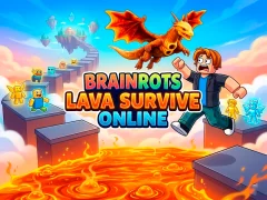 Mäng Brainrots Lava Survive Online Internetis