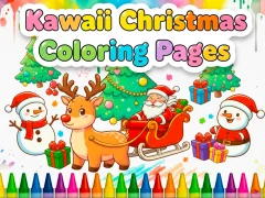 Mäng Kawaii Christmas Coloring Pages Internetis
