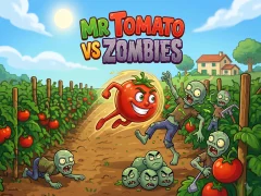 Mäng Mr Tomato VS Zombies Internetis