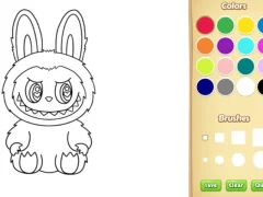 Mäng Labubu Coloring Book Internetis