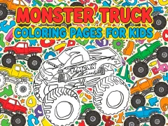 Mäng Monster Truck Coloring Pages For Kids Internetis