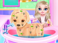 Mäng Baby Elsa Puppy Surgery Internetis