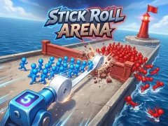 Mäng Stick Roll Arena Internetis