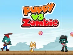 Mäng Puppy vs Zombie Internetis