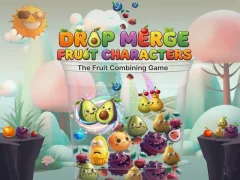 Mäng Drop Merge Fruit Characters Internetis