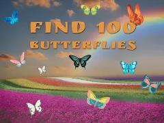 Mäng Find 100 butterflies Internetis