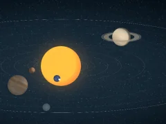 Mäng 3d Solar System Internetis