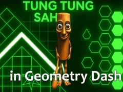 Mäng Tung Tung Sahur in Geometry Dash Internetis