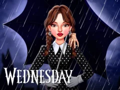 Mäng Celebrity Wednesday Addams Style Internetis