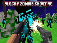 Mäng Blocky Zombie Shooting Internetis