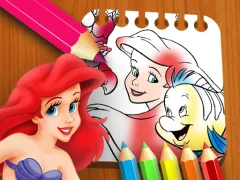 Mäng The Little Mermaid Coloring Book Internetis