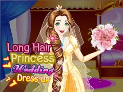 Mäng Long Hair Princess Wedding Dress up Internetis