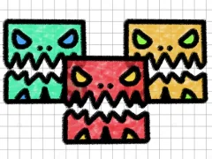 Mäng Geometry Dash Paper Note Internetis