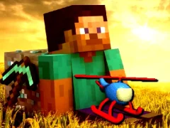 Mäng Minecraft Helicopter Adventure Internetis