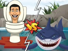 Mäng Hungry Shark Vs Skibidi Internetis