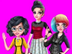 Mäng College Girl Squad Fashion Dressup Internetis