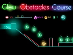 Mäng Glow obstacle course Internetis