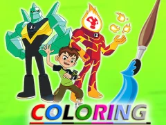Mäng Ben 10 Coloring Internetis