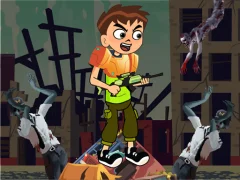 Mäng Ben 10 World War Zombies Internetis