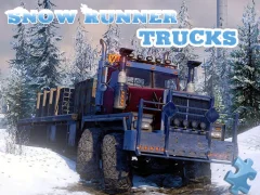 Mäng Snow Runner Trucks Jigsaw Internetis