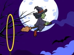 Mäng Flying witch halloween Internetis