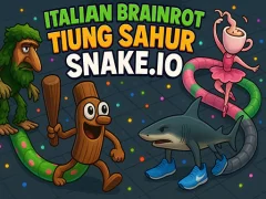 Mäng Italian Brainrot Tung Sahur Snake.io Internetis